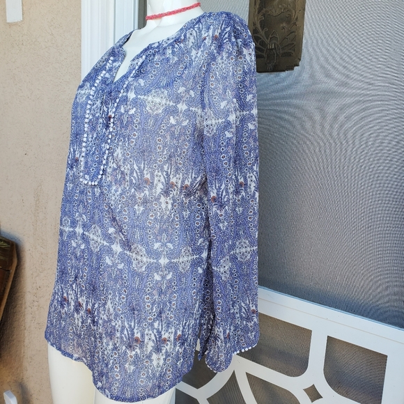 Rose & Olive Tops - 📦ROSE & OLIVE LONG SLEEVE TOP BLOUSE SZ M